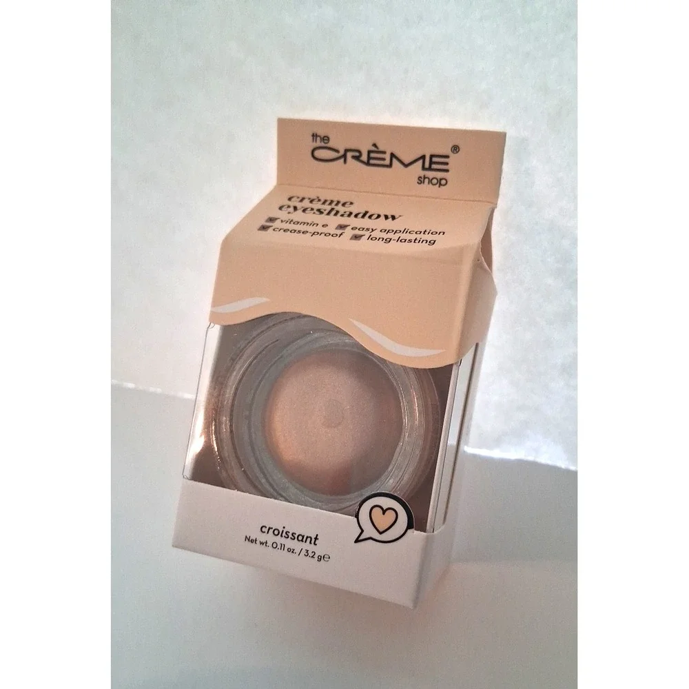 The Creme Shop Cream Eyeshadow (Croissant) Vit E Crease-Proof New